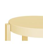 Tabouret Doon jaune beurre - 45x35x35 cm