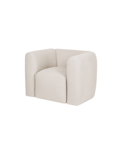 Fauteuil Flom beige nuage - 67x93x76 cm