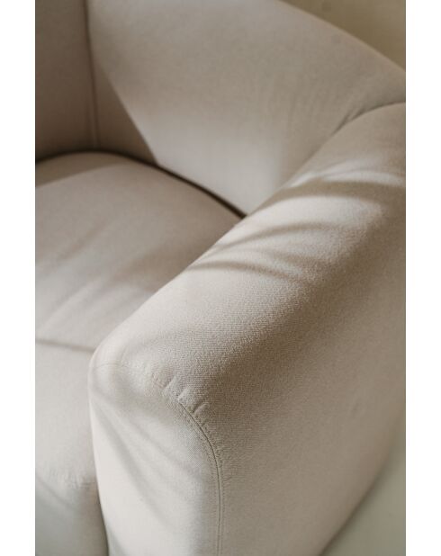 Fauteuil Flom beige nuage - 67x93x76 cm