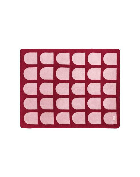 Gilli katoenen plaid roze bloemen - 200x150 cm