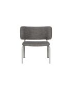 Fauteuil Kei Lounge mélange noir et gris - 74x66x65 cm