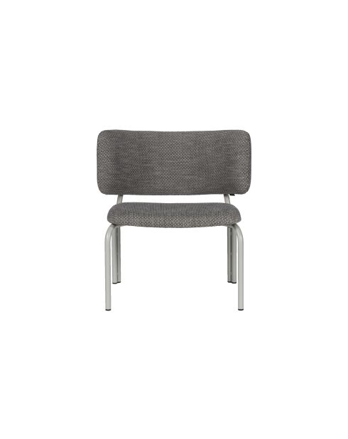 Fauteuil Kei Lounge mélange noir et gris - 74x66x65 cm