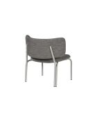 Fauteuil Kei Lounge mélange noir et gris - 74x66x65 cm