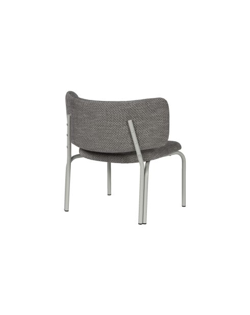 Fauteuil Kei Lounge mélange noir et gris - 74x66x65 cm