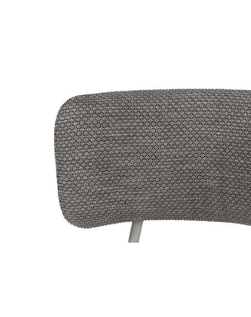 Fauteuil Kei Lounge mélange noir et gris - 74x66x65 cm