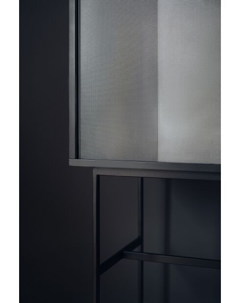 Lekko zwarte vulkaankast - 109x70x40 cm