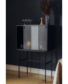 Lekko zwarte vulkaankast - 109x70x40 cm