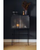 Lekko zwarte vulkaankast - 109x70x40 cm