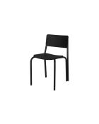 Chaise Kei volcan noir - 72.8x44.5x48 cm