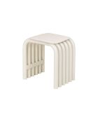 Nokk quadratisches beiges Hockerkissen, 1 x 33 x 29,5 cm