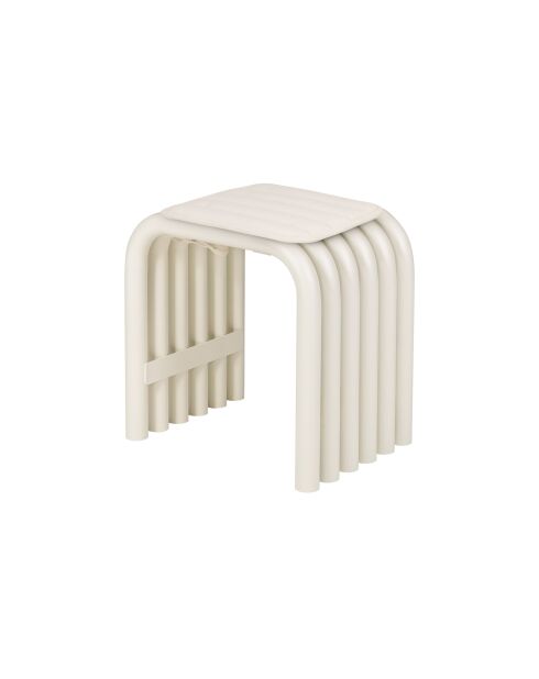 Nokk quadratisches beiges Hockerkissen, 1 x 33 x 29,5 cm