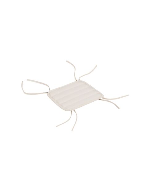 Nokk quadratisches beiges Hockerkissen, 1 x 33 x 29,5 cm