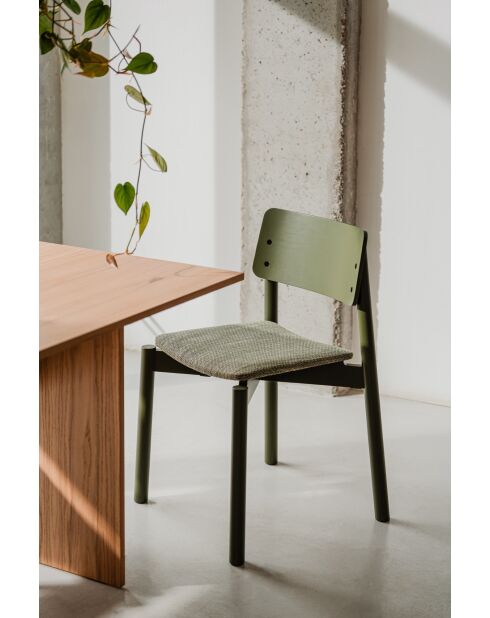 Chaise Wem vert forêt - 80.2x51.6x53.8 cm