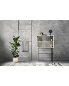 Lekko amandelgrijze kast - 109x70x40 cm