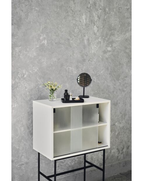 Lekko amandelgrijze kast - 109x70x40 cm