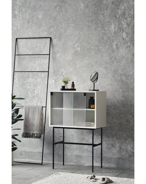 Lekko amandelgrijze kast - 109x70x40 cm
