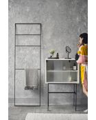 Lekko amandelgrijze kast - 109x70x40 cm