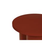Tabouret Oly rouge auburn - 42.5x38x38 cm