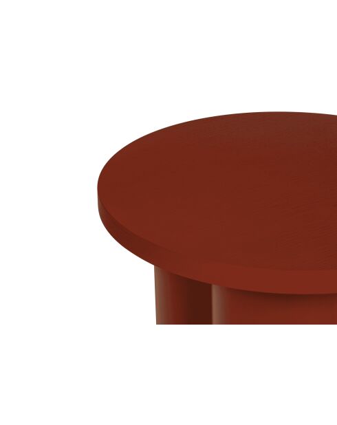 Tabouret Oly rouge auburn - 42.5x38x38 cm