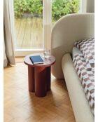 Tabouret Oly rouge auburn - 42.5x38x38 cm