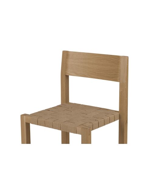 Chaise Toli chêne - 80x50x42 cm