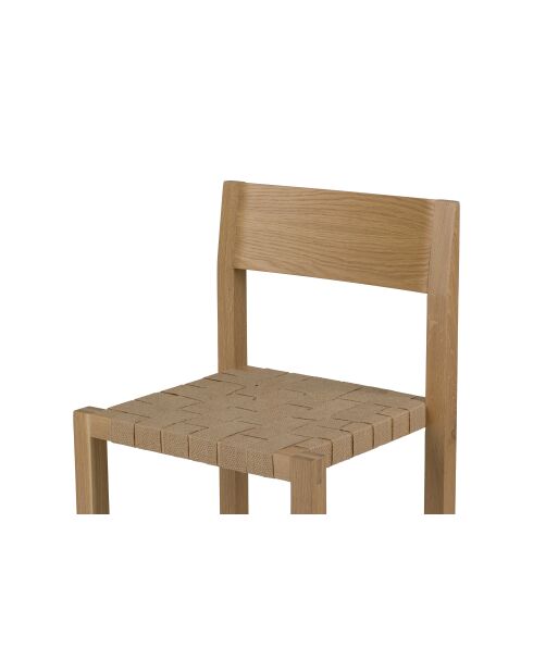 Chaise Toli chêne - 80x50x42 cm