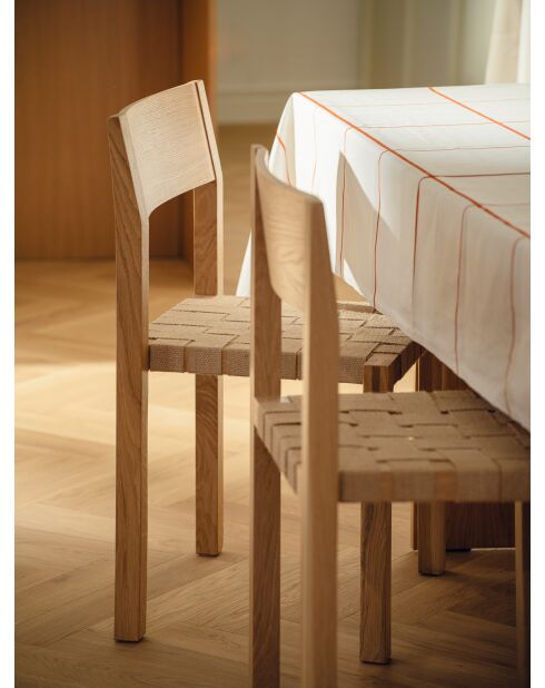 Chaise Toli chêne - 80x50x42 cm