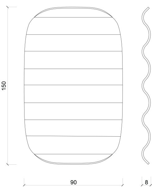 Porte-savon Olbi en acier inoxydable - 1x15x9 cm