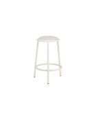Tabouret de bar Hogo carré beige - 68x41x45 cm