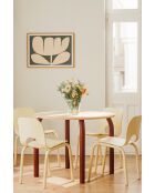Chaise Atto jaune beurre - 78.3x41x52 cm