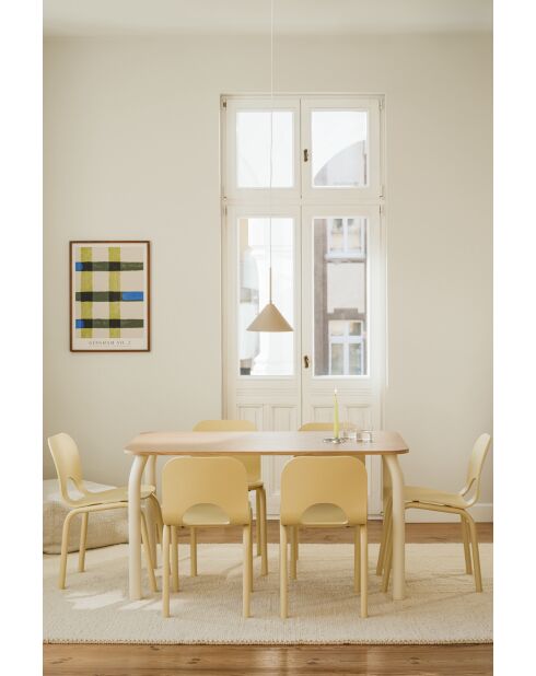 Chaise Atto jaune beurre - 78.3x41x52 cm