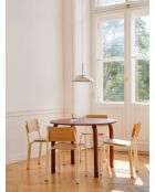 Chaise Kei chêne et beige piazza - 72.8x44.5x48 cm