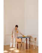 Chaise Kei chêne et beige piazza - 72.8x44.5x48 cm