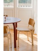 Chaise Kei chêne et beige piazza - 72.8x44.5x48 cm