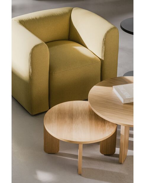 Fauteuil Flom poire jaune - 67x93x76 cm