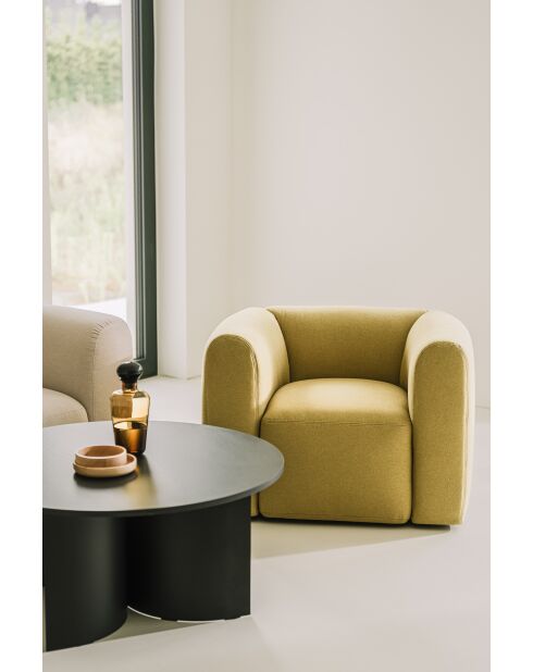 Fauteuil Flom poire jaune - 67x93x76 cm