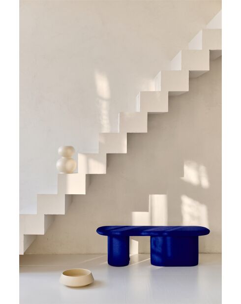 Vollbank Blaubeerkuchen aus Wolle - 39,6x130x36 cm