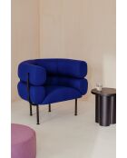 Fauteuil Ubi laine de tarte aux myrtilles - 73.2x95.1x68 cm