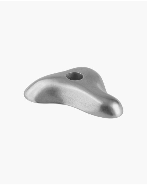 Bougeoir Mis aluminium - 2.5x10x11 cm