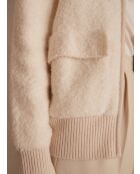 Claudio cremefarbene Strickjacke