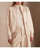 Claudio cremefarbene Strickjacke