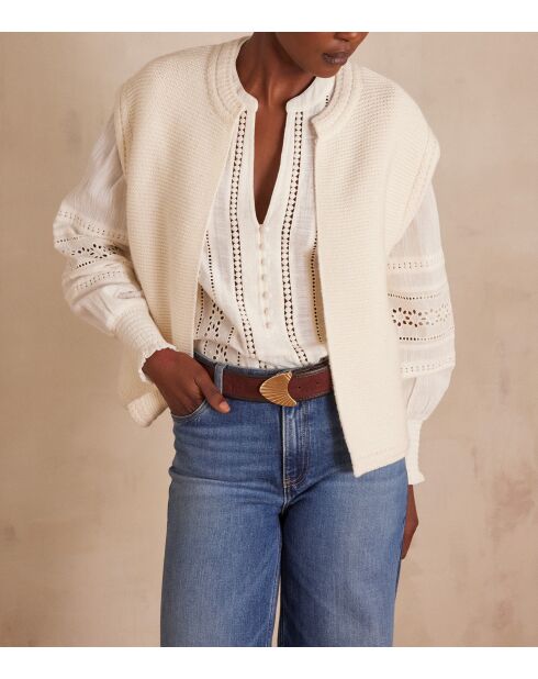 Gilet cardigan Sonny naturel