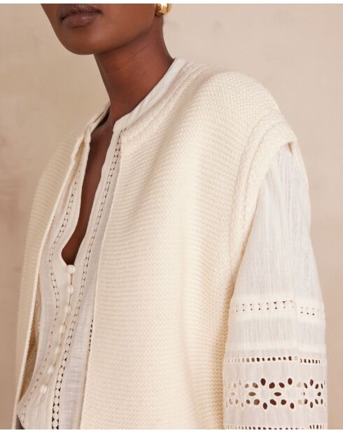 Gilet cardigan Sonny naturel