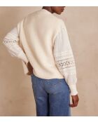 Gilet cardigan Sonny naturel