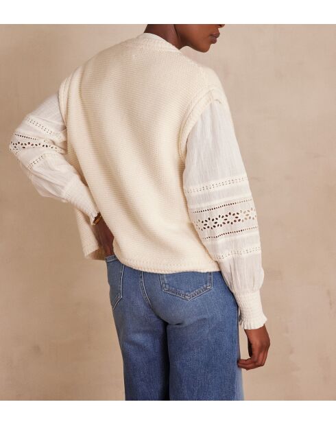 Gilet cardigan Sonny naturel