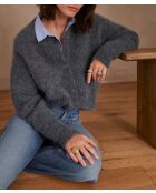 Strickjacke Lou aus leicht gewaschenem Holz