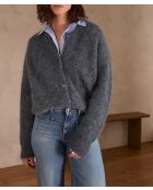 Strickjacke Lou aus leicht gewaschenem Holz
