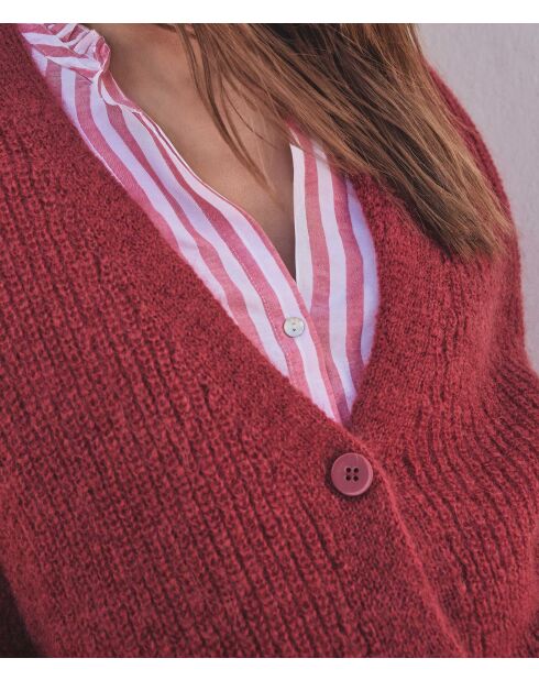 Cardigan rosso Chelton