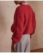 Cardigan rosso Chelton