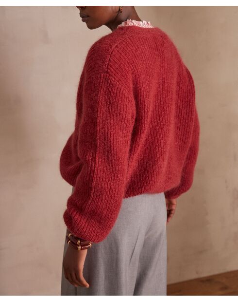 Cardigan rosso Chelton